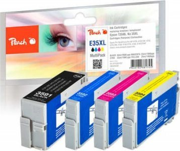 Kuti bojë printeri Peach PI200-637, set 4 copë, shumëngjyrëshe