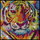 Set artizanati me gurë Kitfix Diamond Art Tiger, 20x20cm, për fëmijë 6+, shumëngjyrësh