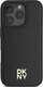 Kapak telefoni DKNY Leather Repeat Pattern, me MagSafe, për iPhone 16 Pro Max, i zi