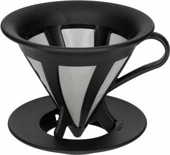 Filtruese kafeje Hario Two Cup, çelik inox, për 2 filxhanë, e zezë