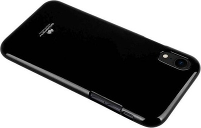 Këllëf telefoni Mercury Jelly për iPhone 14, 6.1", silikoni, i zi