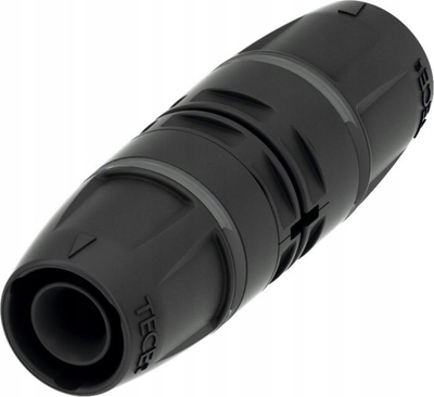 Lidhës i drejtë për tuba Tece PPSU 25mm, model 8710525, i zi