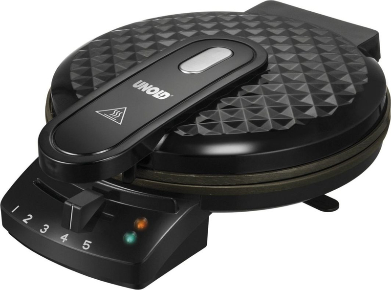 Makinë për waffle Unold, 1200 W, e zezë