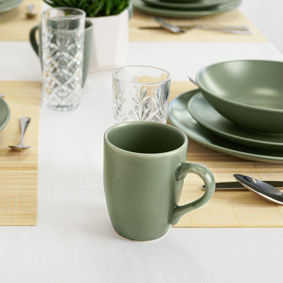 Filxhan qeramik Green, për kafe dhe çaj, jeshil