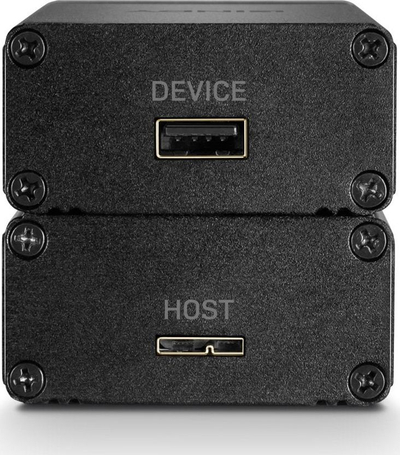 Ekstender USB 3.0 Lindy 350m Fibre Optic, 5Gbps, fibër optike LC duplex, i zi