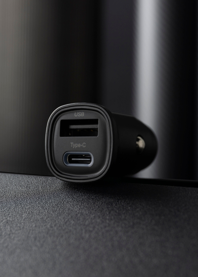 Karikues për makinë Proove Flash, 30W, Type-C + USB, me kabllo, i zi
