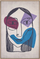 Pikturë në kanavacë Glam Abstract Face Lady, 93x63cm, MDF, shumëngjyrëshe