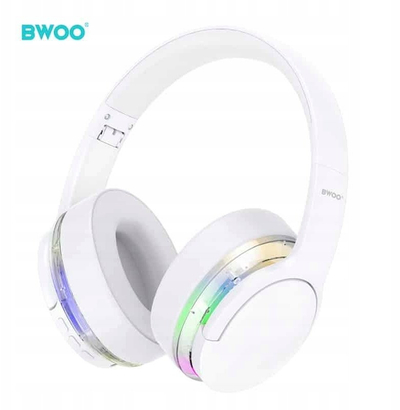 Kufje wireless BWOO BW587, over ear, ANC, të bardha