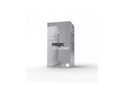 Kosh për pelena Magic Diaper Pail, 40L, sistem kundra erës, gri concrete