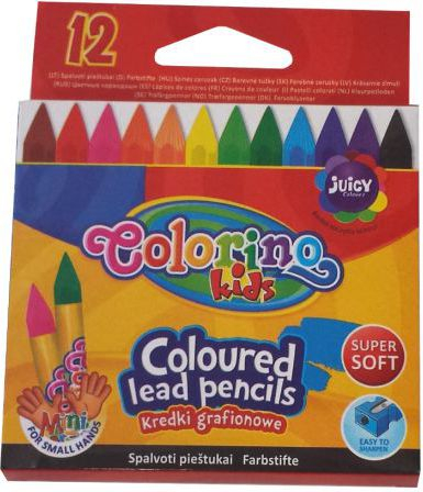 Lapsa me ngjyra Colorino Kids, 12 copë, super të buta, shumëngjyrëshe