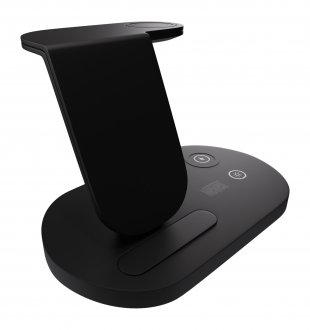 Karikues wireless Newell InduOne N-GY-Z7L, për 3 pajisje, Qi, i zi