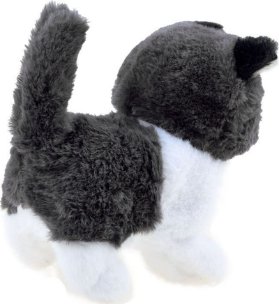 Lodër pelushi Jokomisiada Interactive Kitty Psotek ZA3850, 16 cm, për foshnje, gri