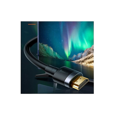 Kabllo HDMI Baseus 55449, HDMI në HDMI, 2 m, i zi