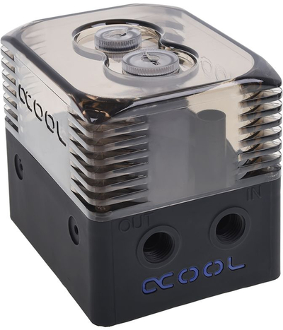 Резервоар за вода Alphacool Tubular DDC 15272, 250 ml, за ладење на компјутер, проѕирен
