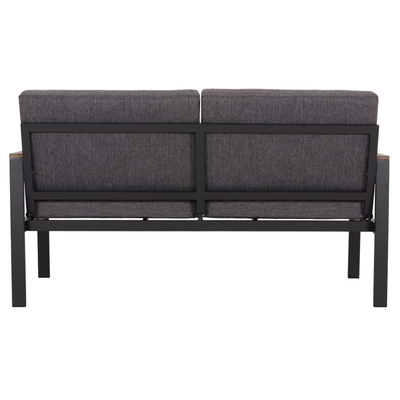 Divan kopshti SAFIN HM6279.03, 2 ulëse, alumin, antracit