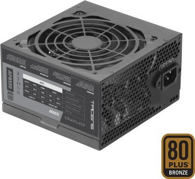 Напојување Tacens APB550B, 550W, ATX 20+4 pin, црно