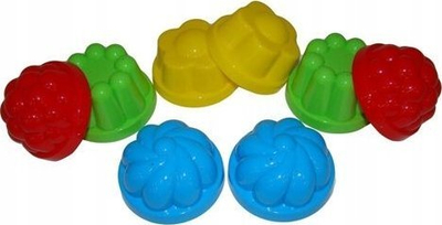 Set forma rëre Polesie, 8 copë, plastik, me ngjyra të ndryshme