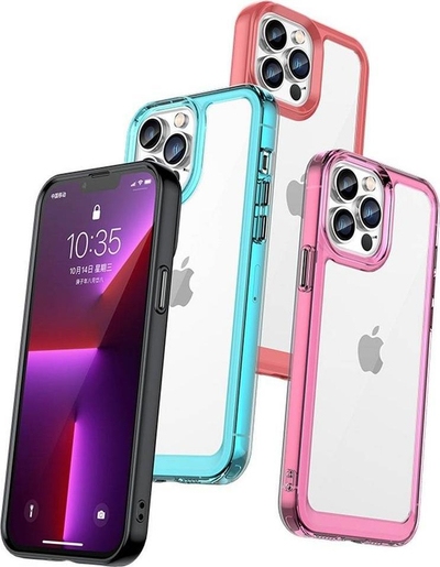 Mbulesë telefoni Hurtel Outer Space, për iPhone 12 Pro, hibride TPU PC, transparente e zezë