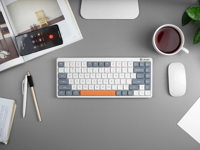 Tastierë mekanike Tracer Fina 84, TKL, RGB, bardh gri
