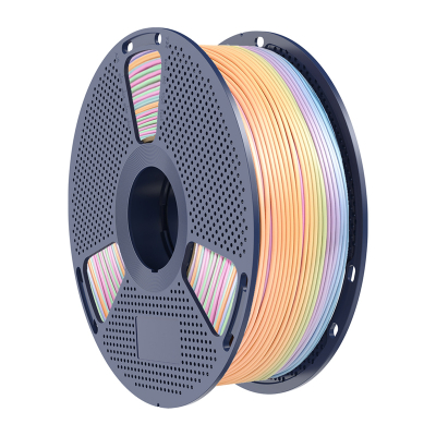 Filament 3D SUNLU Silk PLA+ Rainbow 04, 1.75 mm, 1 kg, shumëngjyrësh