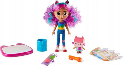 Set lodër Spin Master Gabby’s Dollhouse Rainbow Gabby Deluxe, me kukull dhe gjëra për vizatim, shumëngjyrësh