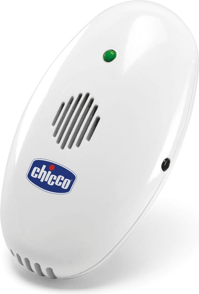 Електронски уред против комарци Chicco Ultrasonic, ултразвучни бранови, без хемикалии, бел