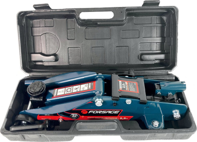 Krik hidraulik Frog 2.5T Lock, kapacitet 2.5 ton, me rrota, gri