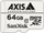 Мемориска картичка AXIS SanDisk MicroSDXC, 64GB, Class 10, бела