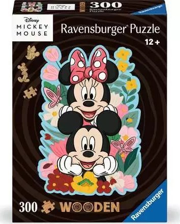 Puzzle druri Ravensburger Disney Mickey &amp; Minnie Mouse, 300 copa, për mosha 12+