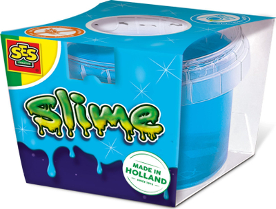 Lodër slime SES Creative Blue Glitter, 140 g, blu me shkëlqim
