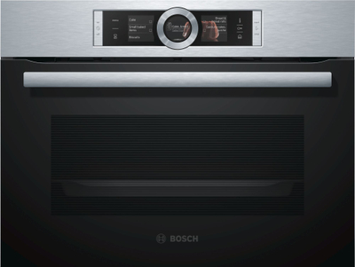 Furrë me avull Bosch CSG636BS3, 47L, inox me xham të zi
