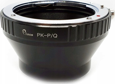 Adapter objektivi Pixco për Pentax Q në Pentax K, metalik, i zi