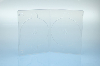 Kuti DVD Omega Box 41379, 7mm, për 2 disqe, transparente