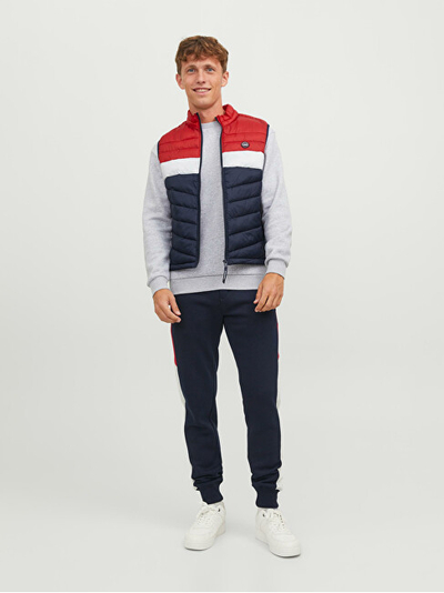 Jelek Jack&Jones 12211790 Navy Blazer Detail:TRUE RED BLOCKING