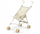 Karrucë për kukulla Milly Mally Julia Nature, e palosshme, beige