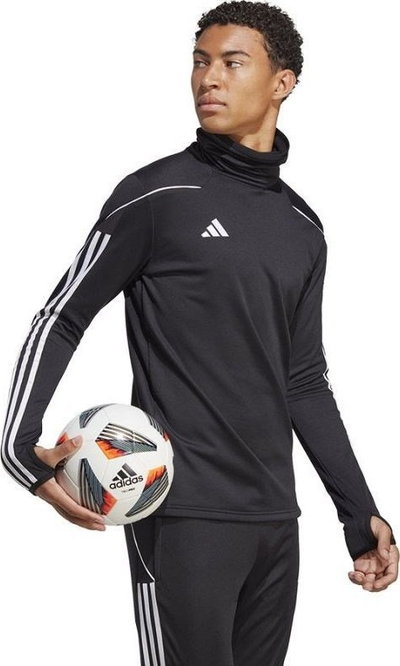 Bluzë sportive Adidas TIRO 23 Warm Top HS3573, për burra, poliestër, e zezë