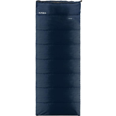 Qese fjetjeje Alpinus Warm 1000, 180x75 cm, zinxhir djathtas, blu navy
