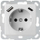 Prizë muri LIREGUS SOCKET IUK-3-01 E/B 3, 4A, e bardhë