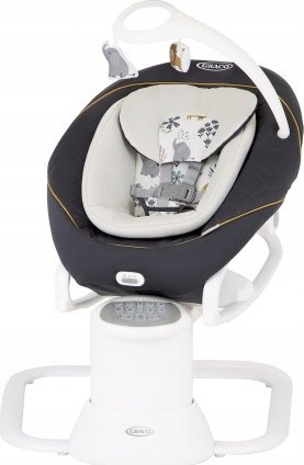 Лежалка Graco Swing All Ways Soother Horizon Wild, со вибрација, со подвижен bouncer, шарена