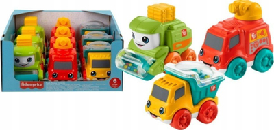Лентачка играчка автомобил Fisher Price Push Along, за бебиња 6m+, повеќебојна