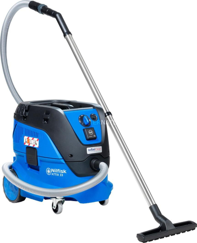 Fshesë industriale Nilfisk ATTIX 33-2L IC, 30 L, 1400 W, blu me të zezë