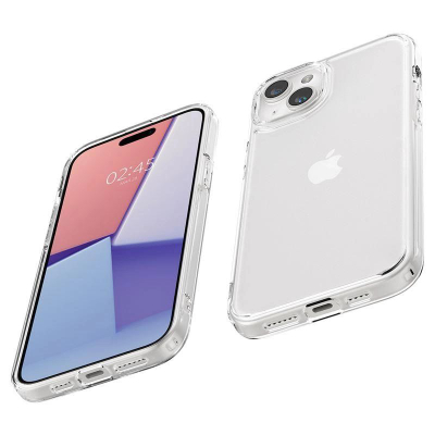 Kapak telefoni Spigen Crystal Hybrid, për iPhone 15 Plus, i tejdukshëm