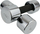 Pesha dore Master Chrome Dumbbells, set 2x4kg, metalike, argjendi