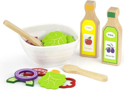 Lodër set sallate prej druri Viga Toys, 36 elemente