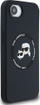 Футрола за телефон Karl Lagerfeld KLHMPSE4SKCHTCK, iPhone 16e 6.1", течен силикон, MagSafe, црна
