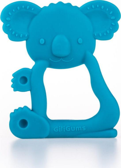 Unazë dhëmbëzimi GiliGums Koala, silikon, për kalamaj 3m+, turquoise