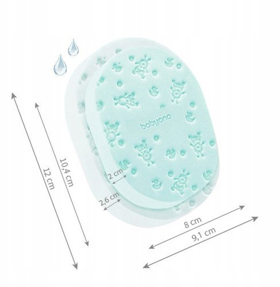 Сунѓер за миење за бебе BABYONO Washing Sponge, мек, без латекс, нане