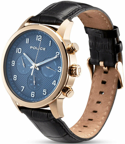 Set Police 40 Years Anniversary Limited Edition hPO1007 Orë për meshkuj + Byzylyk