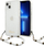 Mbështjellës telefoni Guess GUHCP13MKPSWH, për iPhone 13 6.1", hardcase transparent, i bardhë Pearl