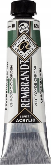 Ngjyrë akrilike Talens Rembrandt, Chromium Oxide Green, 40ml